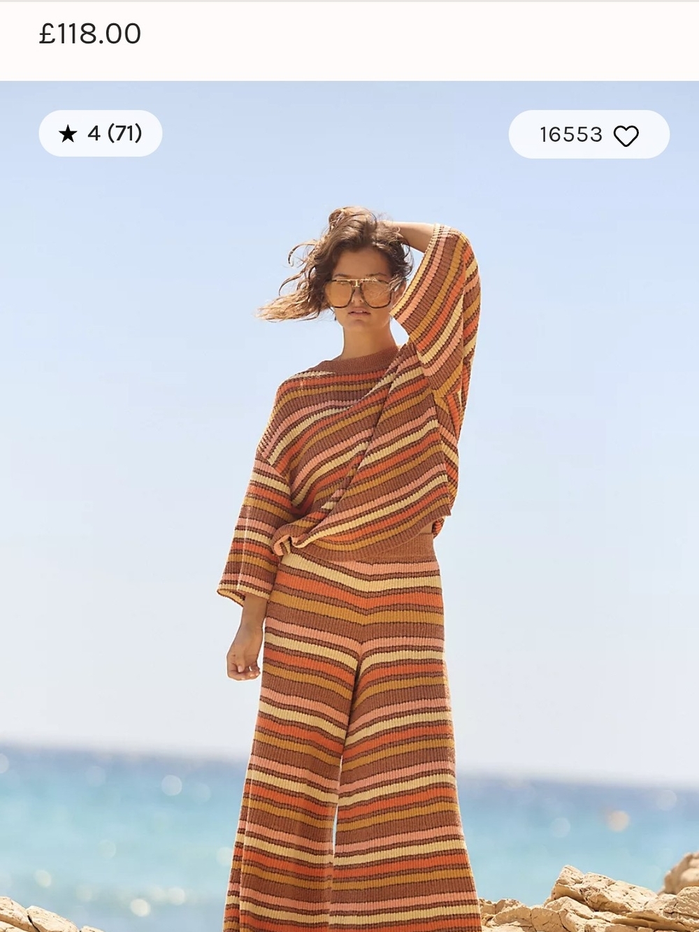 New - Over The Rainbow Sweater Set